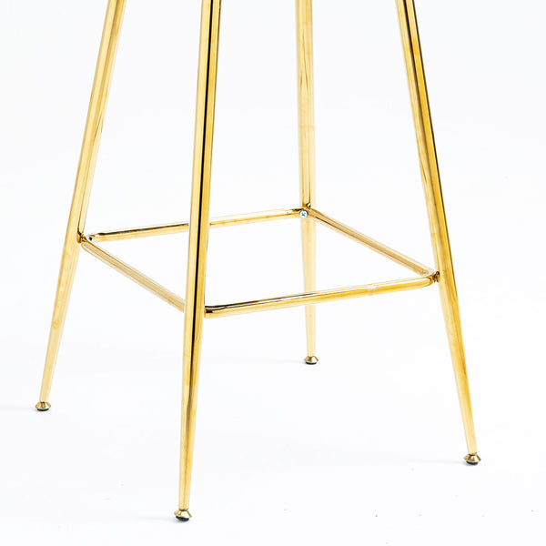 Kylie Set of 2 Blue Velvet Bar Stools