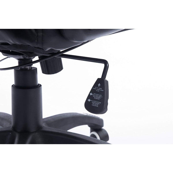 Executive Recline Padded Swivel Office Chair with Vibrating Massage Function, MM17 Black - daals