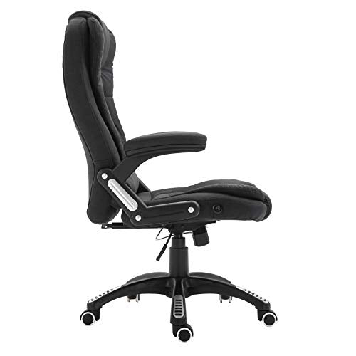 Executive Recline Extra Padded Office Chair Standard, MO17 Black Fabric