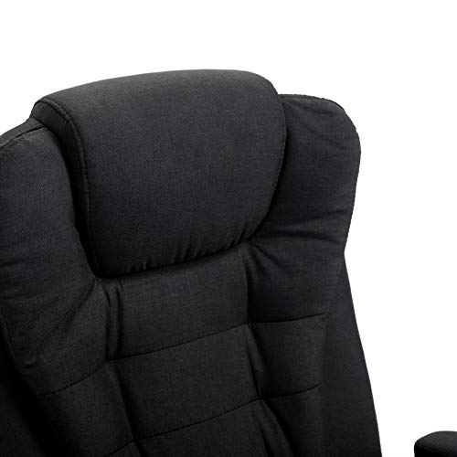 Executive Recline Extra Padded Office Chair Standard, MO17 Black Fabric