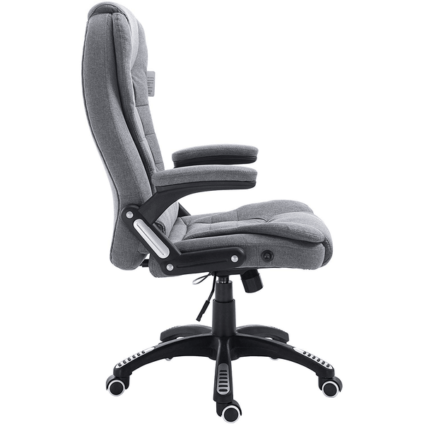 Cherry Tree Furniture Executive Recline Extra Padded Office Chair Standard, MO17 Grey Fabric - daals