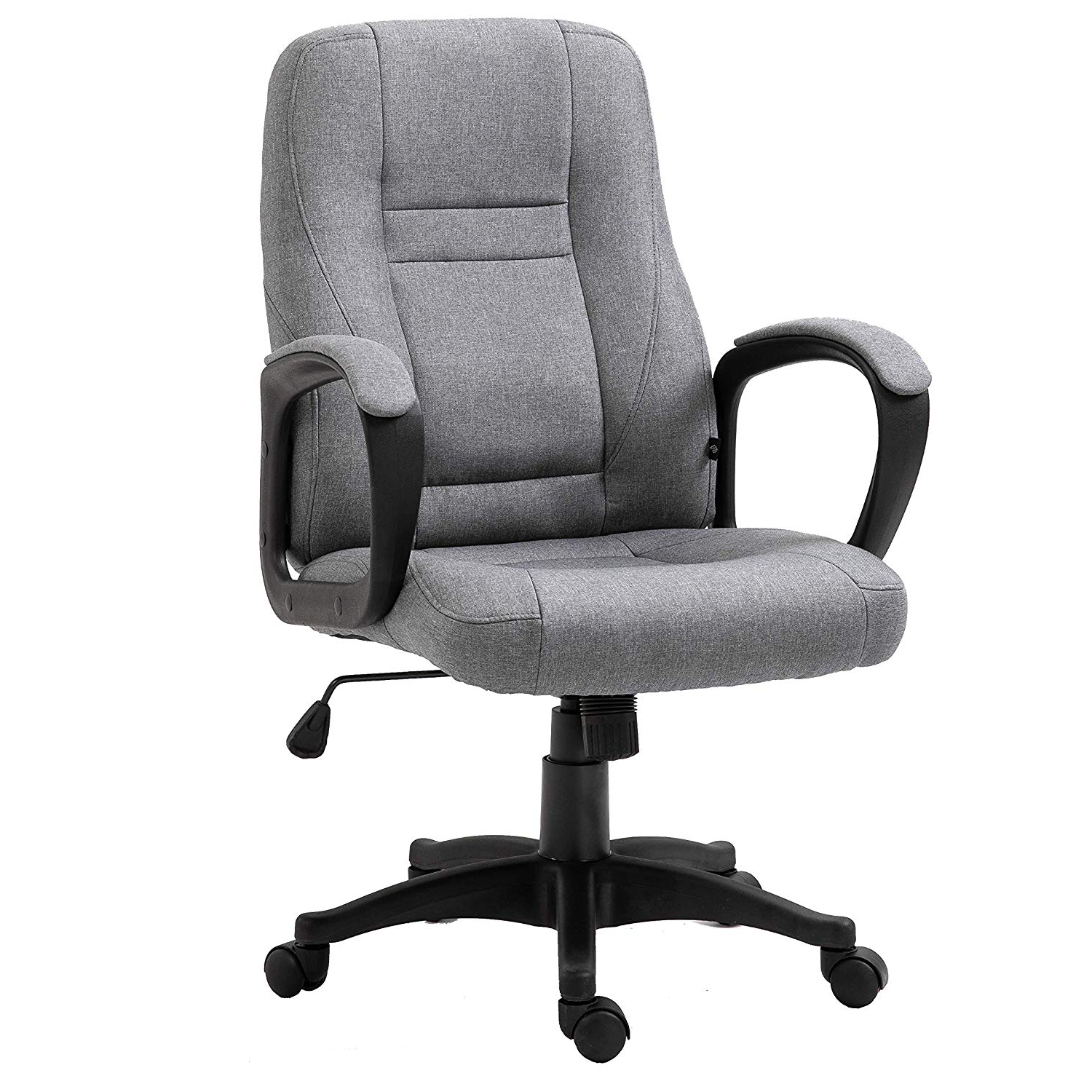 Bedford Grey Fabric Computer Chair Desk Chair Grey Fabric Fabric