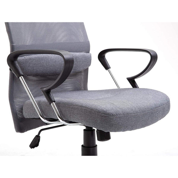 High Back Mesh Fabric Swivel Office Chair, MO57 Grey - daals