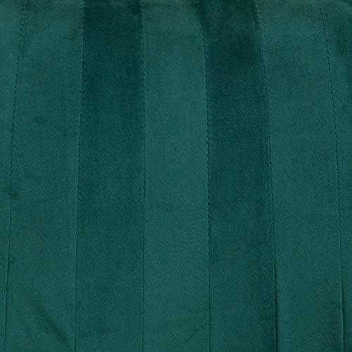 Cherry Tree Furniture Cala Vintage Pine Green Colour Velvet Desk Chair Swivel Chair with Chrome Feet - daals