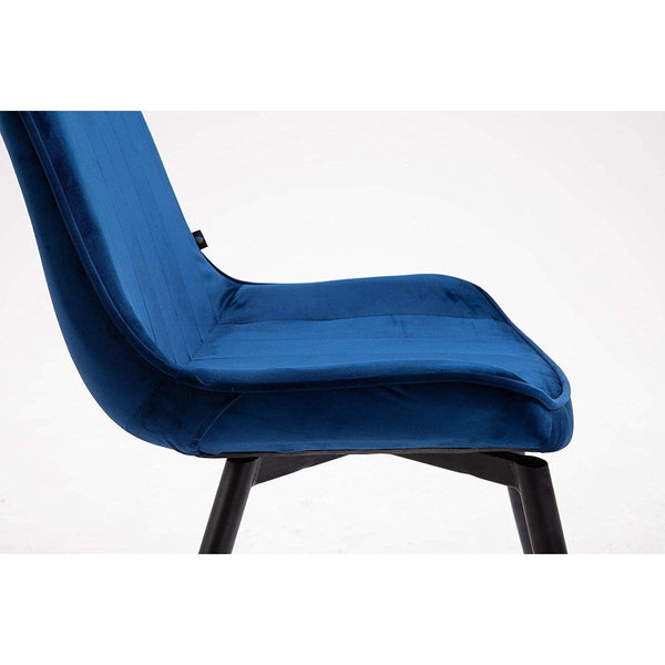 Cala Set of 2 Blue Velvet Dining Chairs - daals
