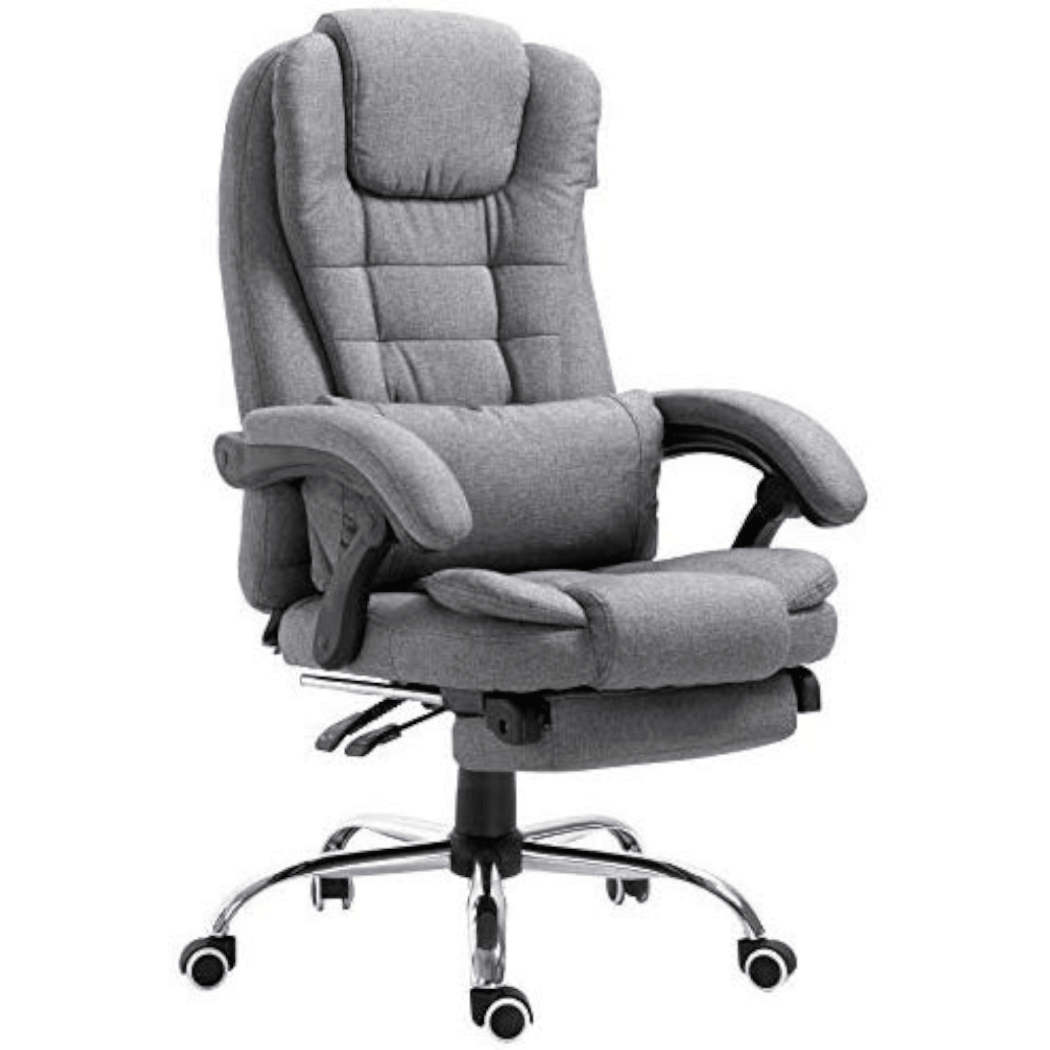 Executive Reclining Computer Desk Chair with Footrest, Headrest