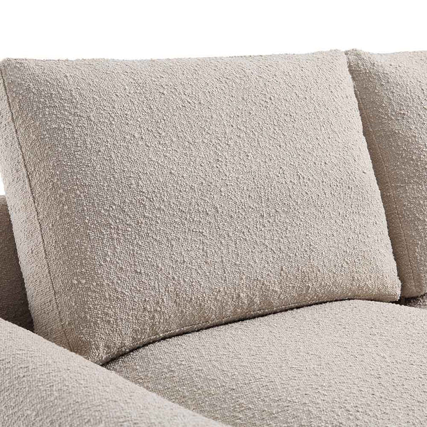 Hampstead Taupe Boucle Curved 2-Seater Sofa